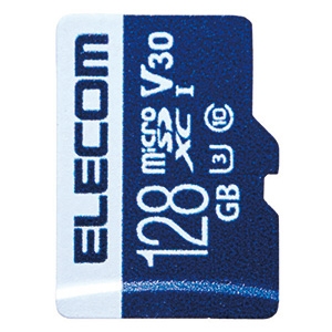 ELECOM microSDXCカード 128GB 防水性能IPX7 UHS-&#8544;U3・V30対応 データ復旧サービス付 microSDXCカード 128GB 防水性能IPX7 UHS-&#8544;U3・V30対応 データ復旧サービス付 MF-MS128GU13V3R