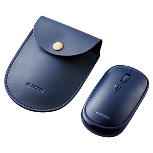 ELECOM ワイヤレスマウス 《Slint》 Bluetooth&reg;4.2方式 BlueLED方式 Mサイズ 4ボタン 収納ポーチ付 ブルー ワイヤレスマウス 《Slint》 Bluetooth&reg;4.2方式 BlueLED方式 Mサイズ 4ボタン 収納ポーチ付 ブルー M-TM10BBBU