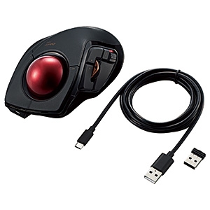 ELECOM トラックボールマウス 《DEFT PRO》 人差し指操作タイプ LLサイズ 8ボタン 有線・無線・Bluetooth&reg;4.0対応 M-DPT1MRXBK