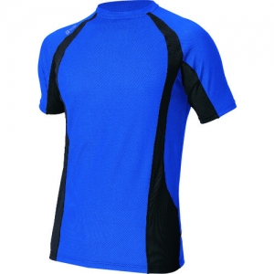 アイトス コンプレスフィット半袖シャツ ブルー M コンプレスフィット半袖シャツ ブルー M AZ_551035_006_M