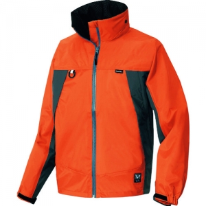 アイトス 全天候型ジャケット オレンジ×チャコール 5L AZ563010635L