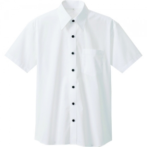 アイトス 半袖シャツ(男女兼用) ホワイト SS 半袖シャツ(男女兼用) ホワイト SS AZ8021001SS