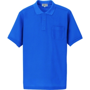 アイトス 半袖ポロシャツ(男女兼用) ブルー LL AZ7615006LL