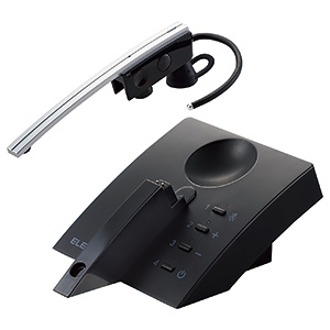 ELECOM 片耳ヘッドセット Bluetooth&reg;5.0対応 多機能充電台付 LBT-HSC50PCSV