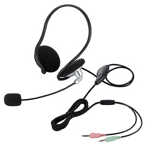 ELECOM 【生産完了品】ヘッドセット ステレオミニプラグ接続 両耳ネックバンドタイプ HS-NB05SV