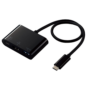 ELECOM ドッキングステーション Type-C接続 HDMI搭載 PD対応 長さ0.3m ブラック ドッキングステーション Type-C接続 HDMI搭載 PD対応 長さ0.3m ブラック DST-C13BK