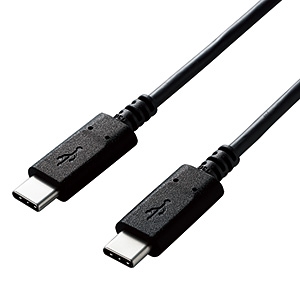 ELECOM USB2.0ケーブル TypeC-TypeC PD対応 長さ0.5m USB2.0ケーブル TypeC-TypeC PD対応 長さ0.5m U2C-CC05NBK2