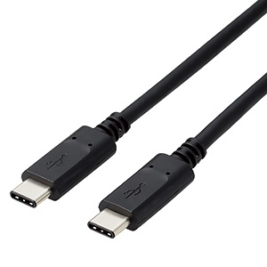 ELECOM USB2.0ケーブル TypeC-TypeC PD対応 長さ2.0m GM-U2CCC20BK