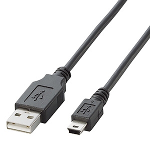 ELECOM USB2.0ケーブル TypeA-miniB タブレットPC用 長さ1.0m TB-M10BK