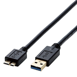 ELECOM USB3.0ケーブル TypeA-microB 長さ0.5m USB3.0ケーブル TypeA-microB 長さ0.5m DH-AMB3N05BK