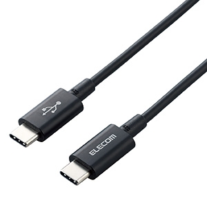 ELECOM USB2.0ケーブル TypeC-TypeC 耐久タイプ PD対応 長さ1.0m ブラック MPA-CCPS10PNBK