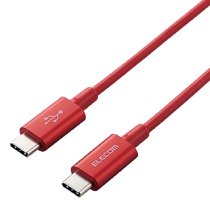 ELECOM USB2.0ケーブル TypeC-TypeC 耐久タイプ PD対応 長さ1.0m レッド MPA-CCPS10PNRD