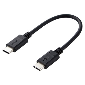 ELECOM USB2.0ケーブル TypeC-TypeC スタンダードタイプ PD対応 長さ0.1m ブラック USB2.0ケーブル TypeC-TypeC スタンダードタイプ PD対応 長さ0.1m ブラック MPA-CC01PNBK