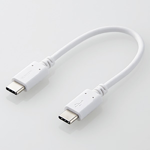 ELECOM USB2.0ケーブル TypeC-TypeC スタンダードタイプ PD対応 長さ0.1m ホワイト USB2.0ケーブル TypeC-TypeC スタンダードタイプ PD対応 長さ0.1m ホワイト MPA-CC01PNWH