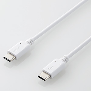 ELECOM USB2.0ケーブル TypeC-TypeC スタンダードタイプ PD対応 長さ1.0m ホワイト USB2.0ケーブル TypeC-TypeC スタンダードタイプ PD対応 長さ1.0m ホワイト MPA-CC10PNWH