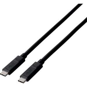 ELECOM USB3.1(Gen1)ケーブル TypeC-TypeC PD対応 長さ1.0m MPA-CC13A10NBK