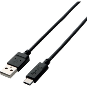 ELECOM 【生産完了品】USB2.0ケーブル TypeA-TypeC 3A出力対応 長さ2.0m USB2.0ケーブル TypeA-TypeC 3A出力対応 長さ2.0m TB-AC20NBK
