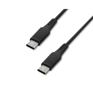 アイリスオーヤマ USB-C to USB-Cケーブル 1m ブラック ICCC-A10-B