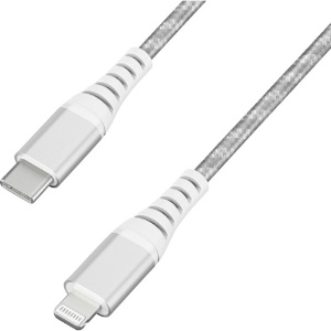 アイリスオーヤマ 高耐久USB-C to Lightningケーブル 1m シルバー 高耐久USB-C to Lightningケーブル 1m シルバー ICCL-C10-S