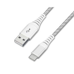 アイリスオーヤマ 高耐久USB-Cケーブル 1.5m シルバー 高耐久USB-Cケーブル 1.5m シルバー ICAC-C15-S