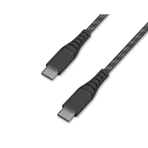 アイリスオーヤマ 高耐久USB-C to USB-Cケーブル 1m ブラック ICCC-C10-B