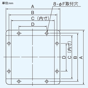 東芝 ウェザーカバー 有圧換気扇用 ステンレス製 60cm用 産業用換気扇別売部品 ウェザーカバー 有圧換気扇用 ステンレス製 60cm用 産業用換気扇別売部品 C-60SP2 画像2