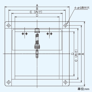 日本キヤリア(東芝) 防火ダンパー付ウェザーカバー 有圧換気扇用 鋼板製 20cm用 産業用換気扇別売部品 防火ダンパー付ウェザーカバー 有圧換気扇用 鋼板製 20cm用 産業用換気扇別売部品 C-20DP2 画像2