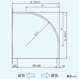 日本キヤリア(東芝) ウェザーカバー インテリア有圧換気扇用 ステンレス製 35cm用 産業用換気扇別売部品 ウェザーカバー インテリア有圧換気扇用 ステンレス製 35cm用 産業用換気扇別売部品 C-35SPA 画像3