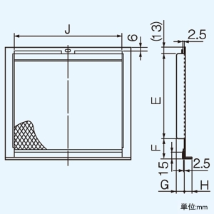 日本キヤリア(東芝) 防鳥網 業務用・有圧換気扇用ウェザーカバー用 ステンレス製 30cm用ウェザーカバー用 産業用換気扇別売部品 防鳥網 業務用・有圧換気扇用ウェザーカバー用 ステンレス製 30cm用ウェザーカバー用 産業用換気扇別売部品 CN-30SP 画像2