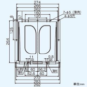 日本キヤリア(東芝) ウェザーカバー 樹脂製 羽根径20cm用 水切板付 一般換気扇別売部品 ウェザーカバー 樹脂製 羽根径20cm用 水切板付 一般換気扇別売部品 C-202 画像3