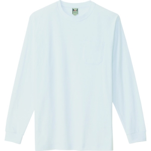 アイトス 長袖Tシャツ(ポケット付)(男女兼用) ホワイト S AZ10530001S
