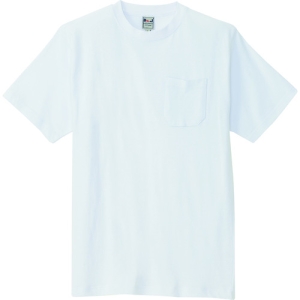 アイトス 半袖Tシャツ(ポケット付)(男女兼用) ホワイト LL AZ10531001LL