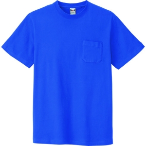 アイトス 半袖Tシャツ(ポケット付)(男女兼用) ブルー LL AZ10531006LL
