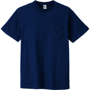 アイトス 半袖Tシャツ(ポケット付)(男女兼用) ネイビー S 半袖Tシャツ(ポケット付)(男女兼用) ネイビー S AZ10531008S