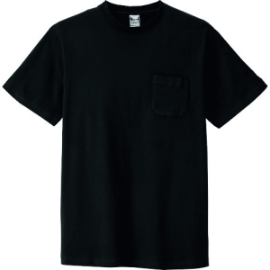 アイトス 半袖Tシャツ(ポケット付)(男女兼用) ブラック 4L AZ105310104L