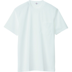 アイトス 吸汗速乾(クールコンフォート)半袖Tシャツ(ポケット付)(男女兼用) ホワイト M 吸汗速乾(クールコンフォート)半袖Tシャツ(ポケット付)(男女兼用) ホワイト M AZ10576001M