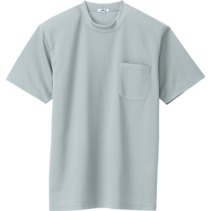 アイトス 吸汗速乾(クールコンフォート)半袖Tシャツ(ポケット付)(男女兼用) グレー SS AZ10576004SS