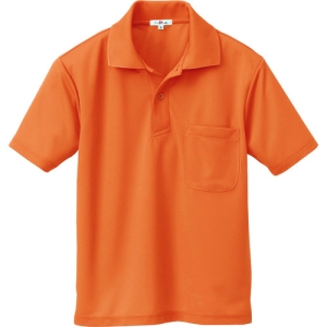 アイトス 吸汗速乾(クールコンフォート)半袖ポロシャツ(男女兼用) オレンジ M AZ10579063M