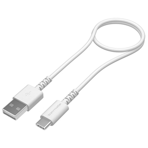 多摩電子工業 ロングライフケーブル USB-A-Type-C 急速充電対応 ケーブル長0.5m ホワイト ロングライフケーブル USB-A-Type-C 急速充電対応 ケーブル長0.5m ホワイト TH223CA05W