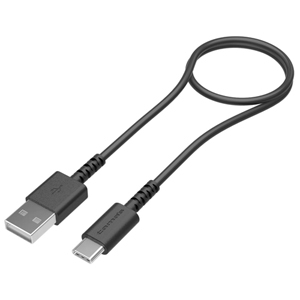 多摩電子工業 ロングライフケーブル USB-A-Type-C 急速充電対応 ケーブル長0.5m ブラック TH223CA05K