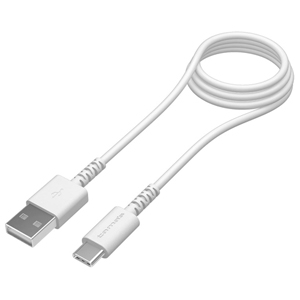 多摩電子工業 ロングライフケーブル USB-A-Type-C 急速充電対応 ケーブル長1m ホワイト TH223CA10W