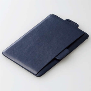 ELECOM 【生産完了品】カードポケット ≪MAGKEEP≫ 2枚収納タイプ iPhone12シリーズ用 ソフトレザー ネイビー AMS-BP02NV