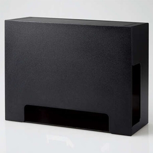 ELECOM 【生産完了品】テレビ裏収納ボックス VESA規格対応 耐荷重2.4kg ブラック テレビ裏収納ボックス VESA規格対応 耐荷重2.4kg ブラック AVD-TVRBOX01BK