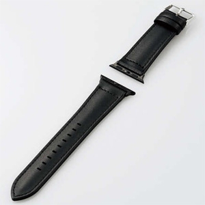 ELECOM ハイブリッドレザーバンド Apple Watch(40・38mm)用 バンドサイズ135〜185mm ブラック ハイブリッドレザーバンド Apple Watch(40・38mm)用 バンドサイズ135〜185mm ブラック AW-40BDLHVBK