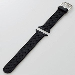 ELECOM シリコンバンド Apple Watch(44・42mm)用 バンドサイズ140〜210mm ブラック シリコンバンド Apple Watch(44・42mm)用 バンドサイズ140〜210mm ブラック AW-44BDSCIBK
