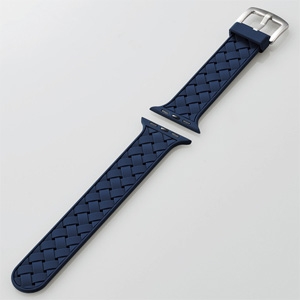 ELECOM シリコンバンド Apple Watch(44・42mm)用 バンドサイズ140〜210mm ブルー シリコンバンド Apple Watch(44・42mm)用 バンドサイズ140〜210mm ブルー AW-44BDSCIBU