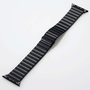 ELECOM フォーマルステンレスバンド Apple Watch(44・42mm)用 バンドサイズ150〜205mm 留め具三つ折れプッシュ式 調整工具付 ブラック フォーマルステンレスバンド Apple Watch(44・42mm)用 バンドサイズ150〜205mm 留め具三つ折れプッシュ式 調整工具付 ブラック AW-44BDSS1BK