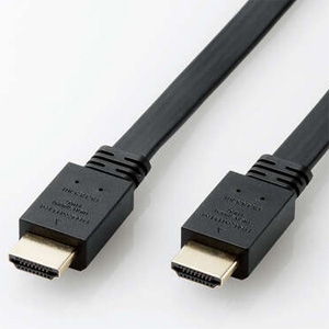 ELECOM Premium HDMIケーブル イーサネット対応 4K対応 フラットケーブル ケーブル長1m Premium HDMIケーブル イーサネット対応 4K対応 フラットケーブル ケーブル長1m CAC-HDPF10BK