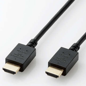 ELECOM Premium HDMIケーブル イーサネット対応 4K対応 やわらかケーブル ケーブル長1m Premium HDMIケーブル イーサネット対応 4K対応 やわらかケーブル ケーブル長1m CAC-HDPY10BK