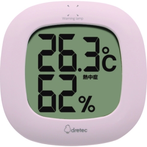 ドリテック 【生産完了品】デジタル温湿度計 ルミール デジタル温湿度計 ルミール O-295PK